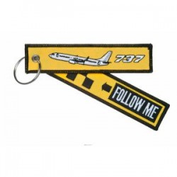 PORTE CLE BOEING 737 FOLLOW ME JAUNE