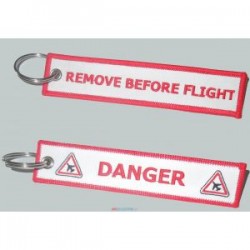 PORTE CLE REMOVE BEFORE FLIGHT DANGER