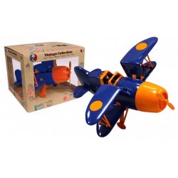 Avion enfant biplan blue/orange 