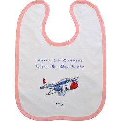 Bavoir Bébé Rose Compote 