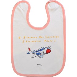 Bavoir bébé rose Carotte 
