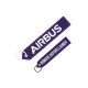 PORTE CLE AIRBUS  "Remove before launch" VIOLET