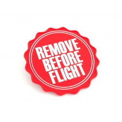 MAGNET ROND REMOVE BEFORE FLIGHT ROUGE