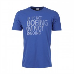 T-Shirt Boeing " It's not Boeing, I'm not going " Bleu