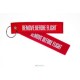 PORTE CLE REMOVE BEFORE FLIGHT ROUGE