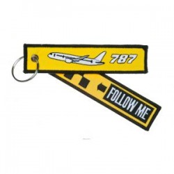 PORTE CLE BOEING 787 FOLLOW ME JAUNE