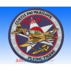 Patch Curtis P40 Warhawk Flying Tigers